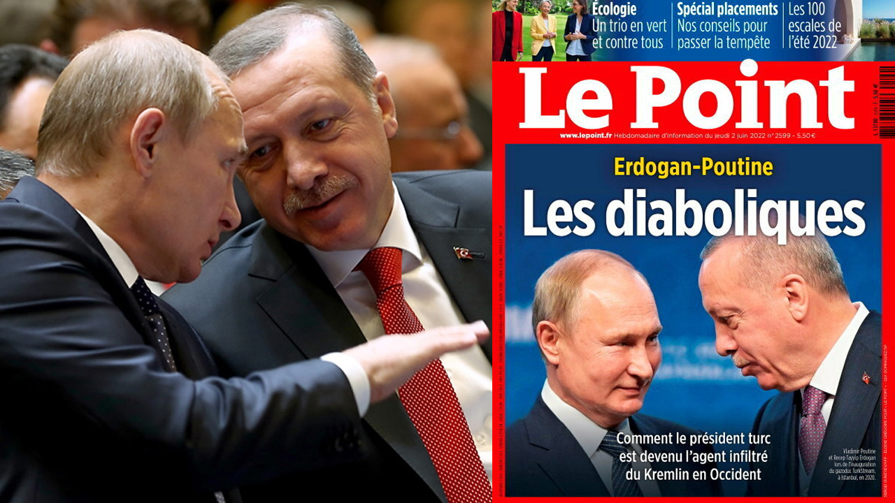 Fransız dergisinden Cumhurbaşkanı Erdoğan ve Putin için ‘şeytaniler’ kapağı