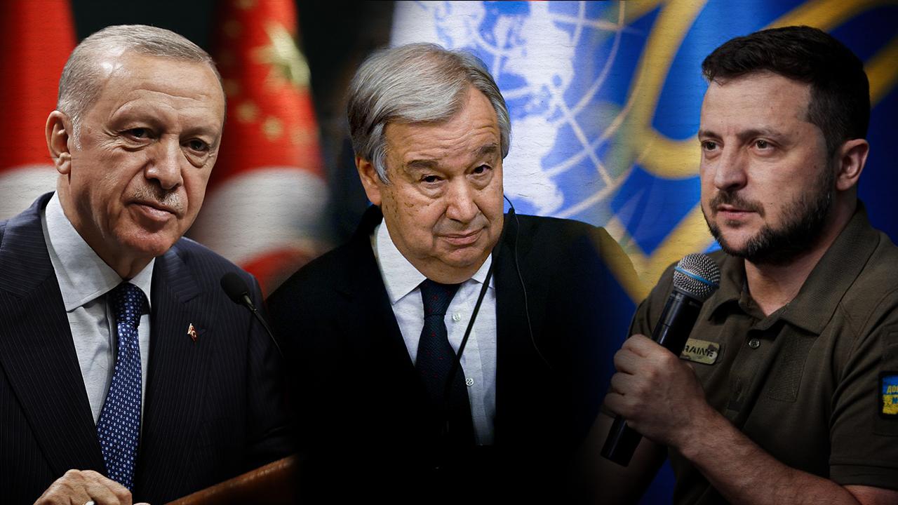 Erdoğan, Zelenski ve Guterres ile görüştü