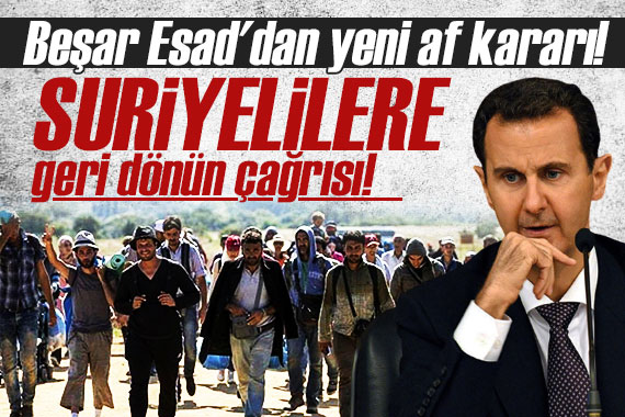 Beşar Esad’dan yeni af kararı!