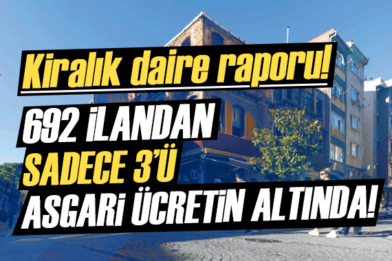 İlandaki 692 daireden sadece 3’ü asgari ücretin altında!