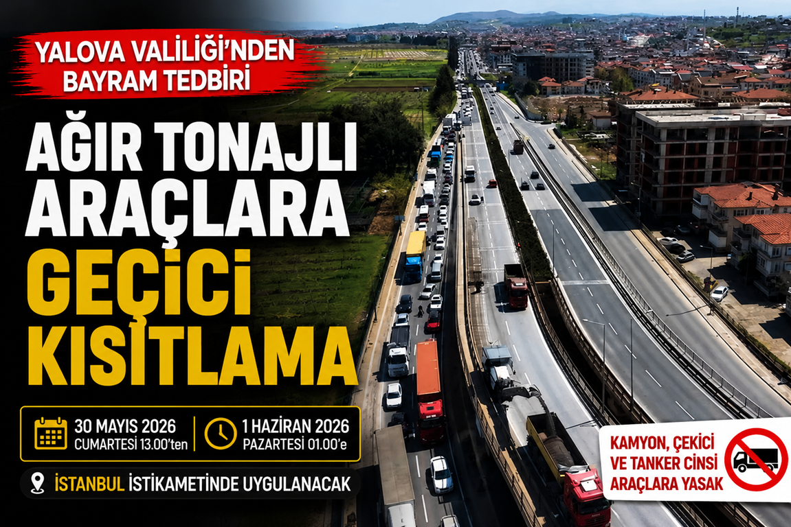 Bayram Trafiğine Karşı Ağır Tonajlı Araçlara Geçici Kısıtlama
