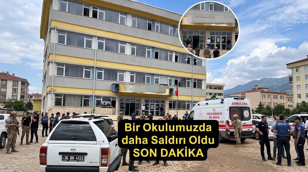 BİR OKUL BAHÇESİ DAHA SİLAH SESİYLE SARSILDI...